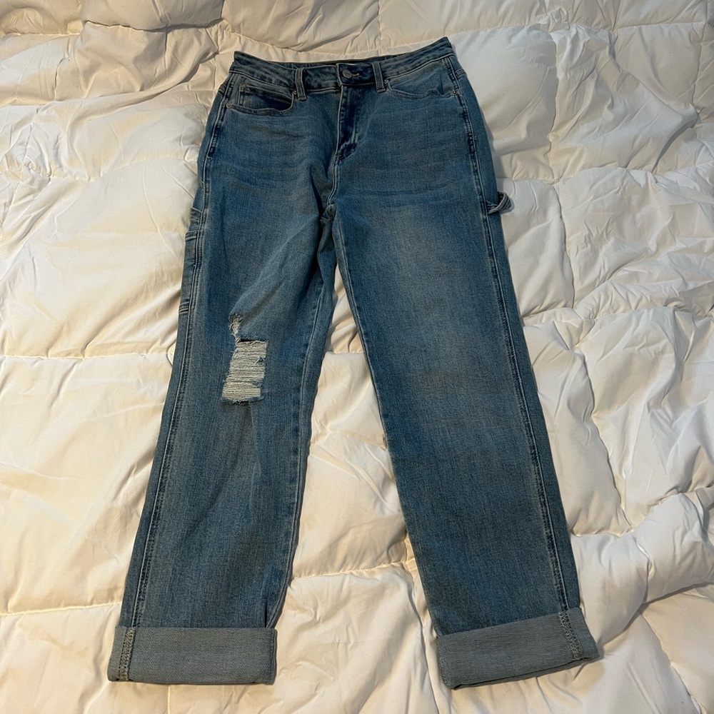 vanilla sky/ceros high rise carpenter jeans